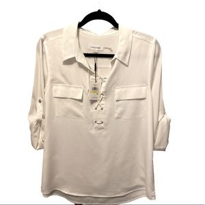 Calvin Klein 3/4 sleeve Blouse